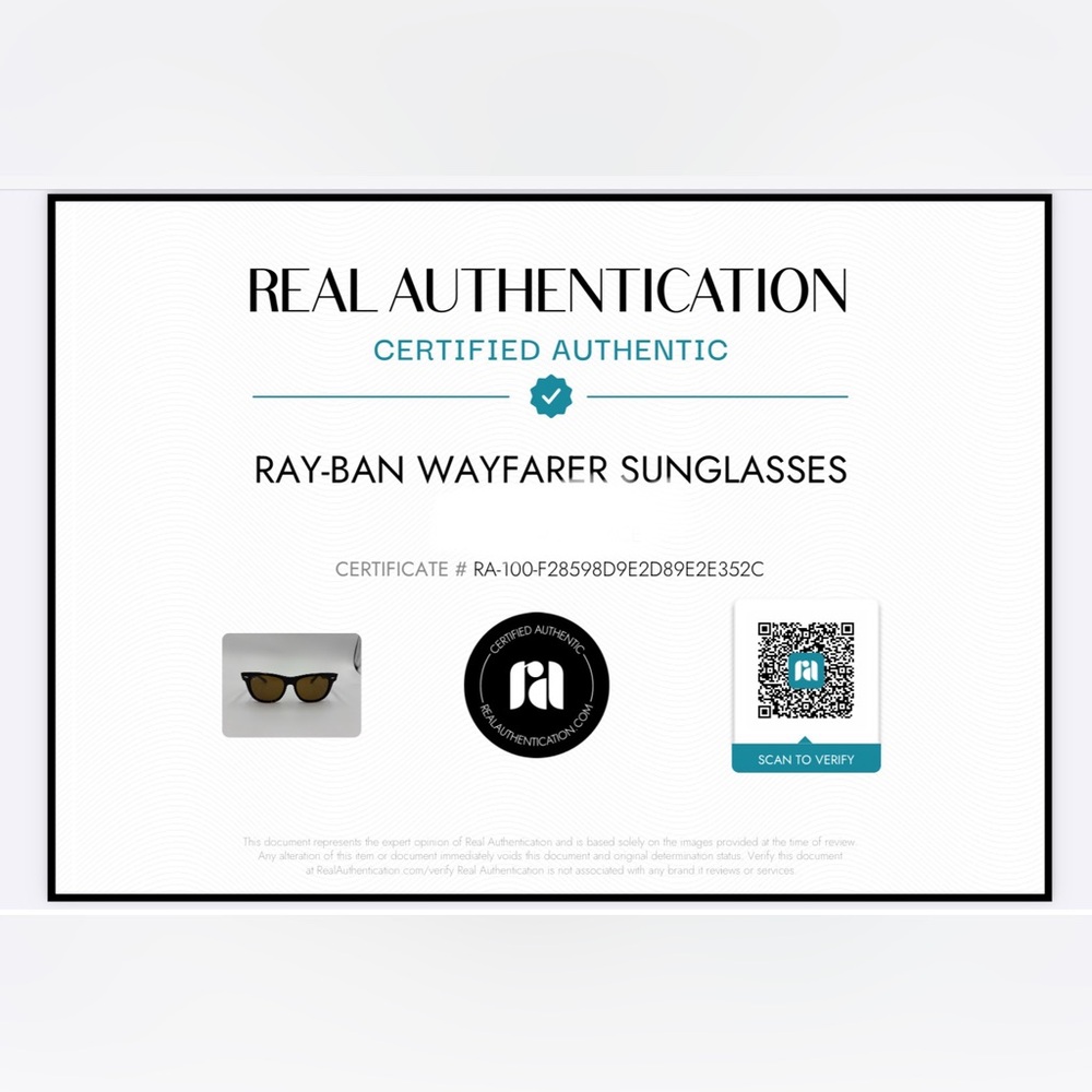 Ray-Ban 54mm Wayfarer RB2140 Tortoise Shell & Brown Lens Sunglasses 54-18-150 - Picture 3 of 11